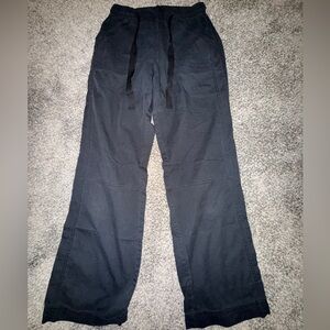 Dickies Black Wide-Leg Drawstring Work Pants